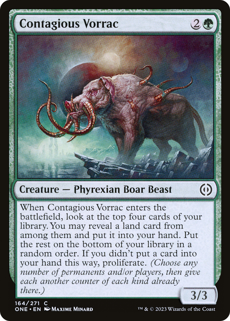 Contagious Vorrac [Phyrexia: All Will Be One] | Rook's Games and More