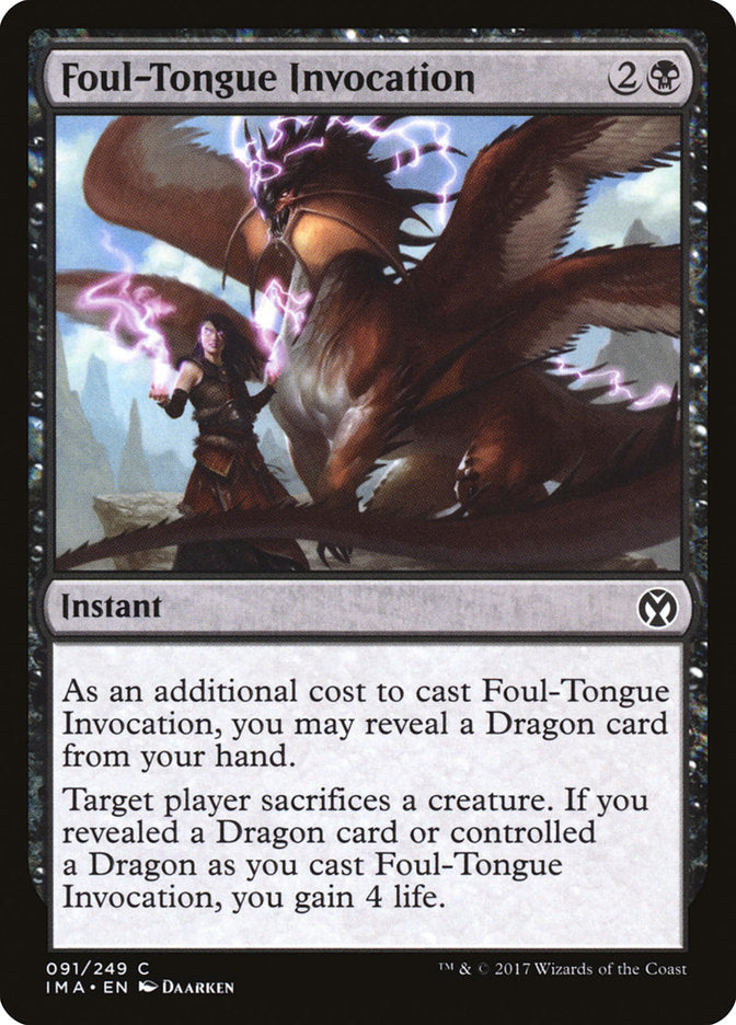 Foul-Tongue Invocation [Iconic Masters] | Rook's Games and More