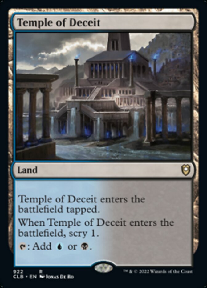 Temple of Deceit [Commander Legends: Battle for Baldur's Gate] | Rook's Games and More