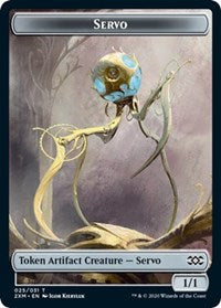 Servo // Soldier Double-sided Token [Double Masters Tokens] | Rook's Games and More