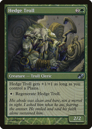 Hedge Troll [Planar Chaos] | Rook's Games and More