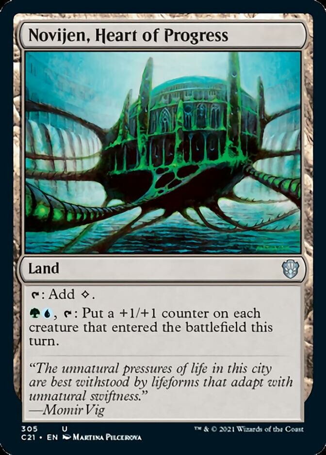 Novijen, Heart of Progress [Commander 2021] | Rook's Games and More