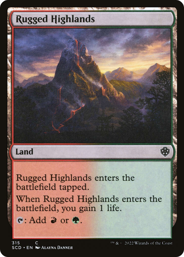 Rugged Highlands [Starter Commander Decks] | Rook's Games and More