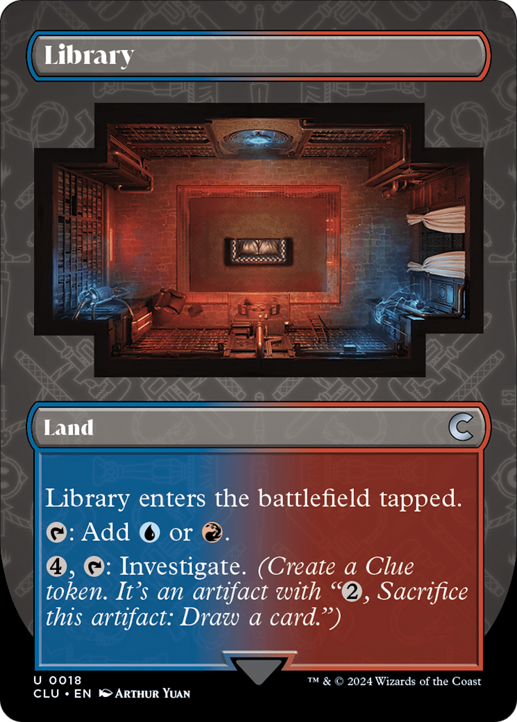 Library (Borderless) [Ravnica: Clue Edition] | Rook's Games and More