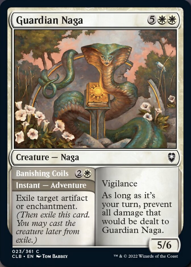 Guardian Naga // Banishing Coils [Commander Legends: Battle for Baldur's Gate] | Rook's Games and More