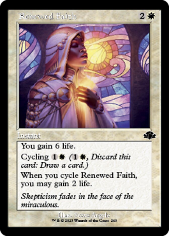 Renewed Faith (Retro) [Dominaria Remastered] | Rook's Games and More