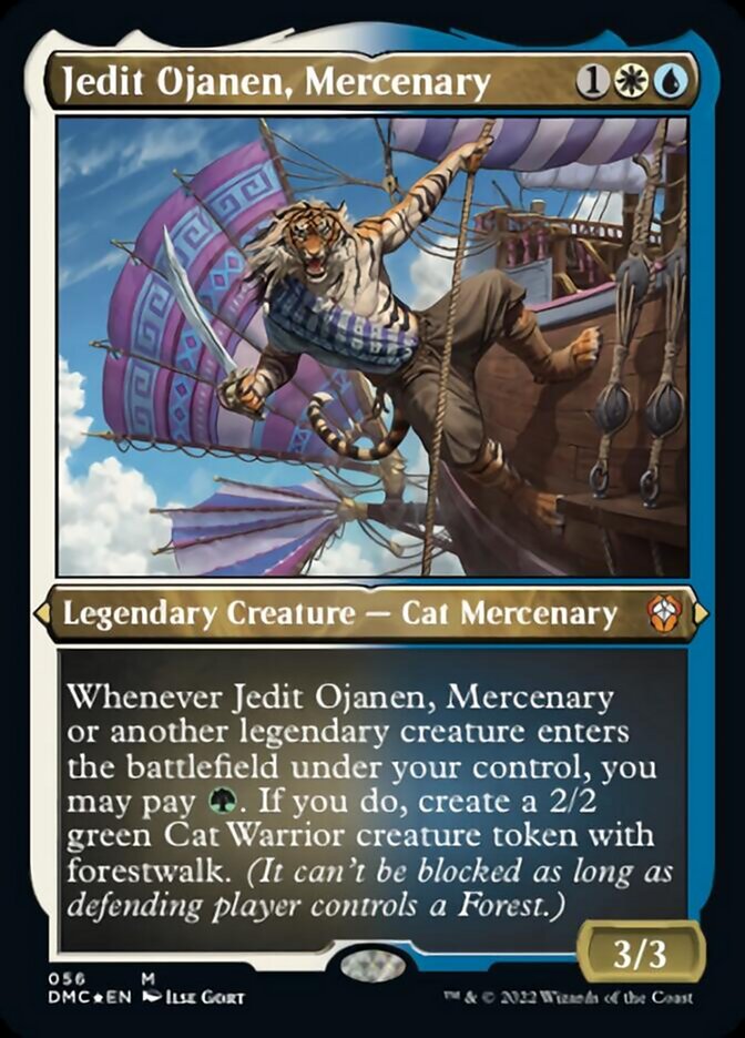 Jedit Ojanen, Mercenary (Foil Etched) [Dominaria United Commander] | Rook's Games and More