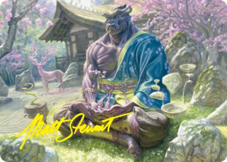 Kosei, Penitent Warlord Art Card (Gold-Stamped Signature) [Kamigawa: Neon Dynasty Art Series] | Rook's Games and More