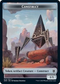 Construct // Drake Double-sided Token [Zendikar Rising Tokens] | Rook's Games and More