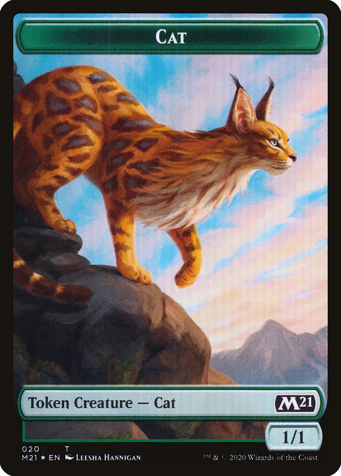 Beast // Cat (020) Double-sided Token [Core Set 2021 Tokens] | Rook's Games and More