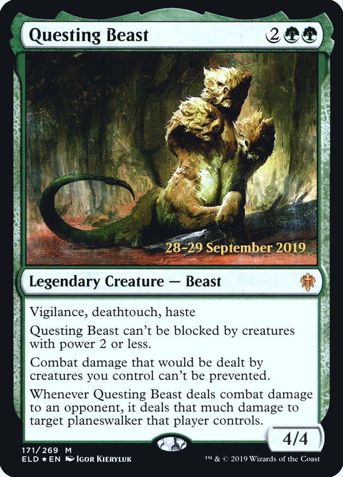 Questing Beast  [Throne of Eldraine Prerelease Promos] | Rook's Games and More