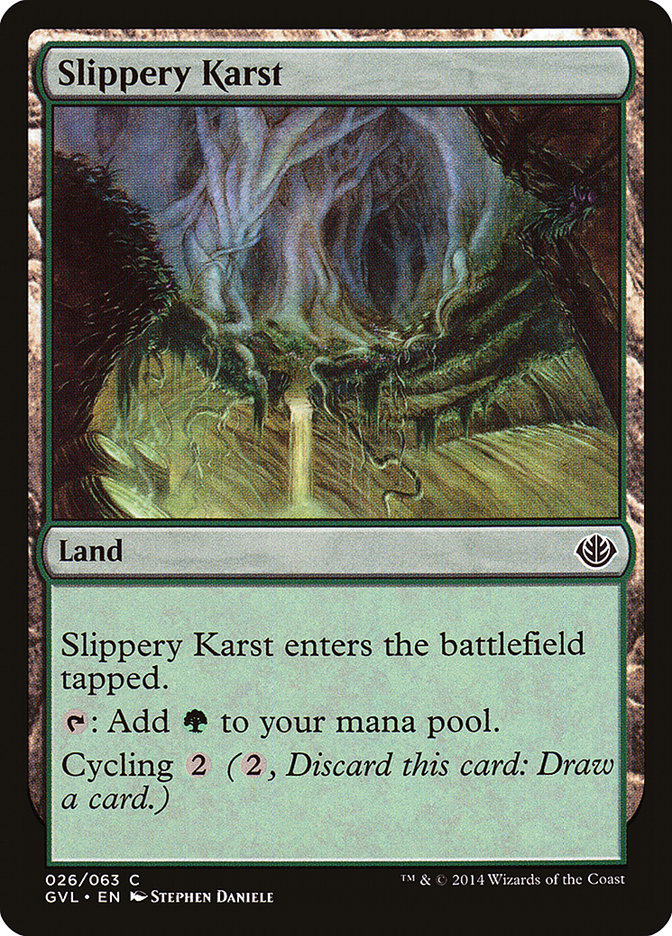 Slippery Karst (Garruk vs. Liliana) [Duel Decks Anthology] | Rook's Games and More