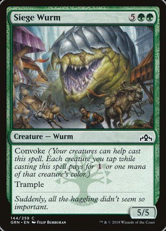 Siege Wurm [Guilds of Ravnica] | Rook's Games and More