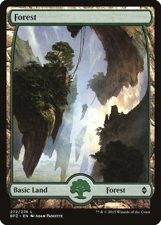 Forest (272) - Full Art [Battle for Zendikar] | Rook's Games and More