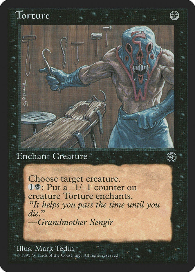 Torture (Grandmother Sengir Flavor Text) [Homelands] | Rook's Games and More