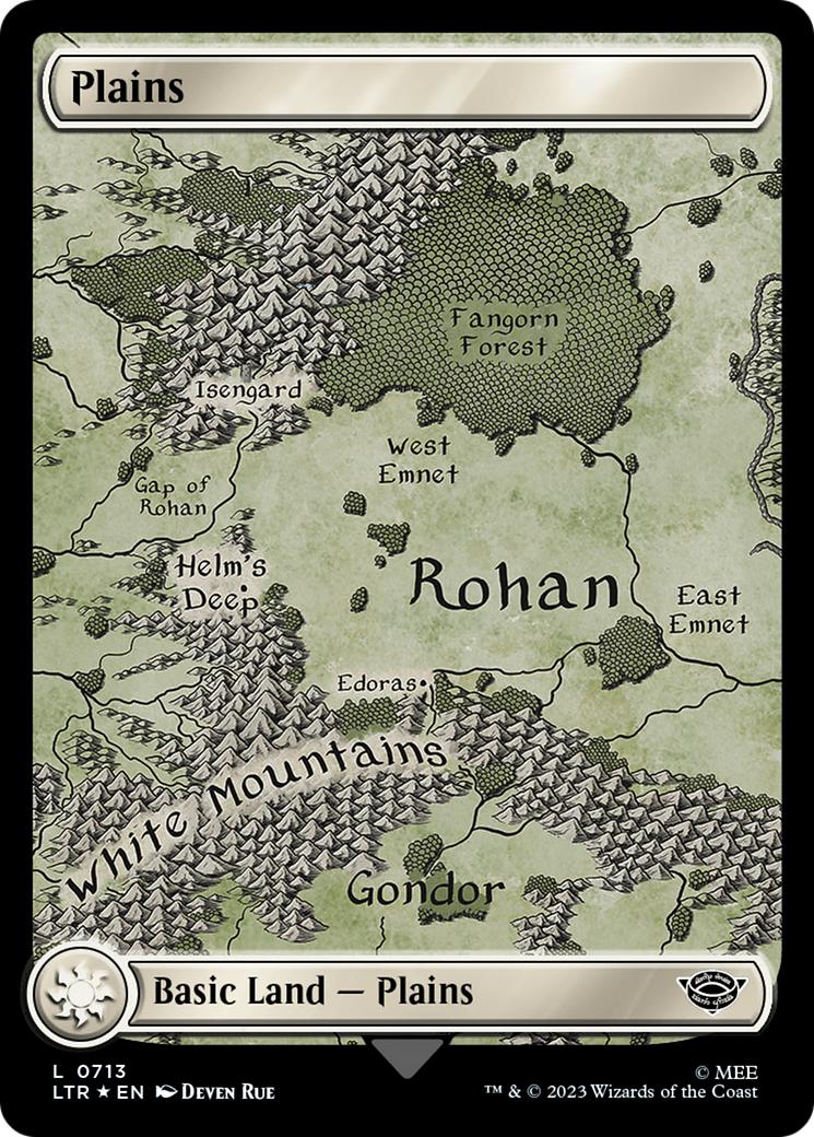 Plains (0713) (Surge Foil) [The Lord of the Rings: Tales of Middle-Earth] | Rook's Games and More