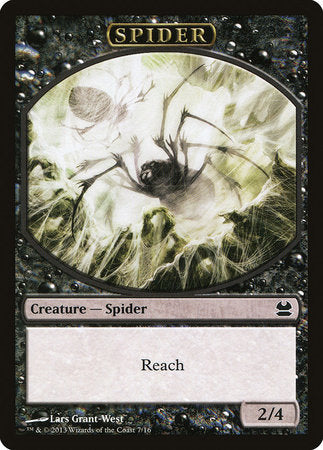 Spider Token (Black) [Modern Masters Tokens] | Rook's Games and More