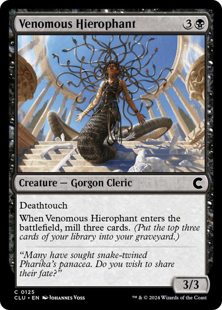 Venomous Hierophant [Ravnica: Clue Edition] | Rook's Games and More