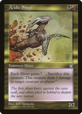 Acidic Sliver [Stronghold] | Rook's Games and More