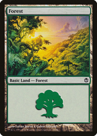 Forest (39) [Duel Decks: Ajani vs. Nicol Bolas] | Rook's Games and More