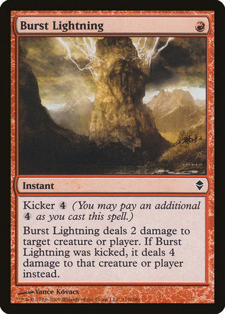 Burst Lightning [Zendikar] | Rook's Games and More