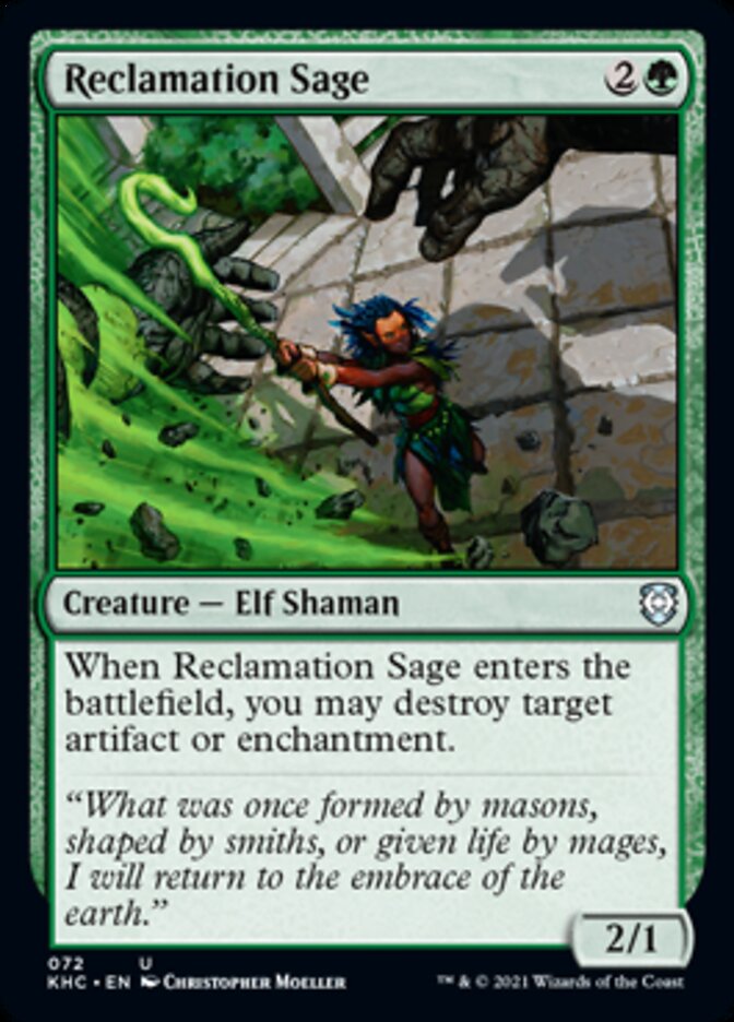 Reclamation Sage [Kaldheim Commander] | Rook's Games and More