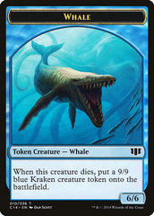 Whale // Zombie (011/036) Double-sided Token [Commander 2014 Tokens] | Rook's Games and More