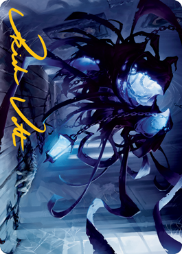 Spectral Adversary Art Card (Gold-Stamped Signature) [Innistrad: Midnight Hunt Art Series] | Rook's Games and More