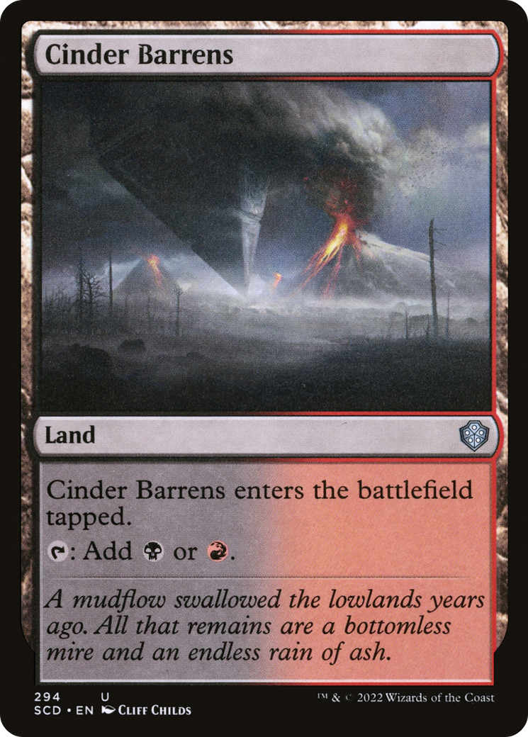 Cinder Barrens [Starter Commander Decks] | Rook's Games and More