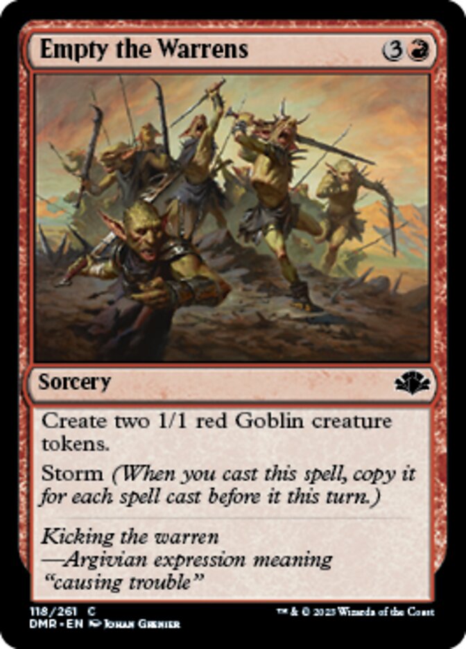 Empty the Warrens [Dominaria Remastered] | Rook's Games and More