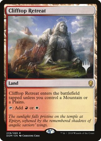 Clifftop Retreat [Dominaria Promos] | Rook's Games and More