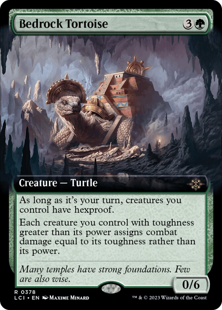 Bedrock Tortoise (Extended Art) [The Lost Caverns of Ixalan] | Rook's Games and More