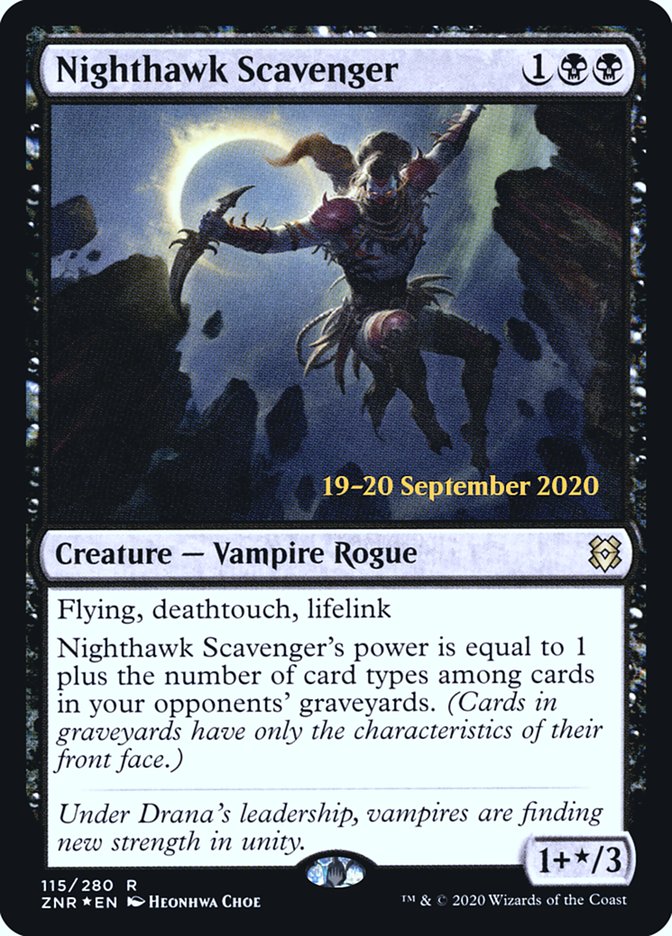 Nighthawk Scavenger  [Zendikar Rising Prerelease Promos] | Rook's Games and More