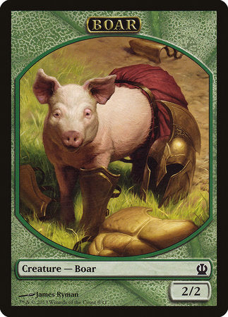 Boar Token [Theros Tokens] | Rook's Games and More