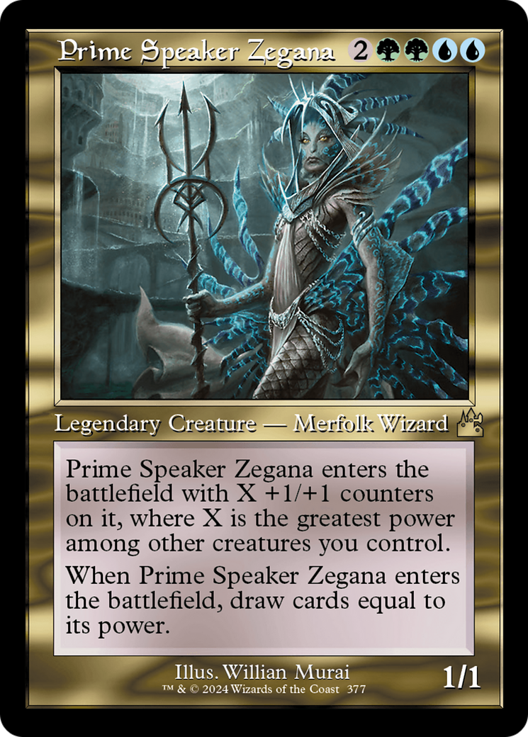 Prime Speaker Zegana (Retro Frame) [Ravnica Remastered] | Rook's Games and More