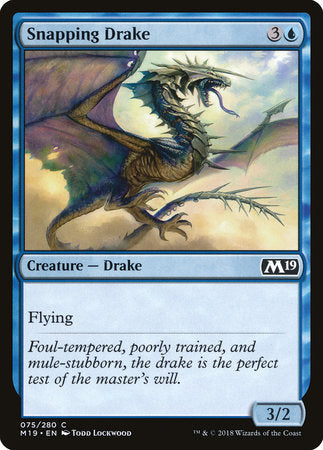 Snapping Drake [Core Set 2019] | Rook's Games and More