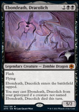 Ebondeath, Dracolich (Promo Pack) [Dungeons & Dragons: Adventures in the Forgotten Realms Promos] | Rook's Games and More