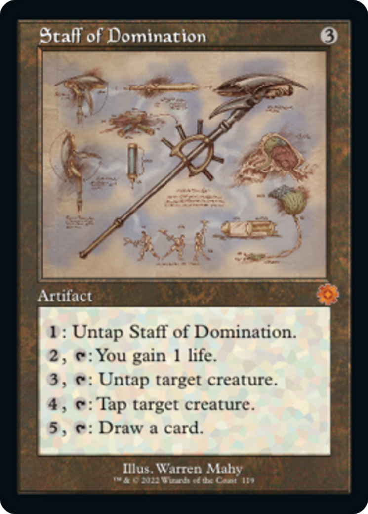 Staff of Domination (Retro Schematic) [The Brothers' War Retro Artifacts] | Rook's Games and More