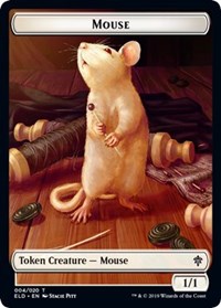 Mouse // Food (16) Double-sided Token [Throne of Eldraine Tokens] | Rook's Games and More