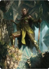 Nissa of Shadowed Boughs 1 Art Card [Zendikar Rising Art Series] | Rook's Games and More