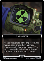 Radiation // Zombie Mutant Double-Sided Token [Fallout Tokens] | Rook's Games and More