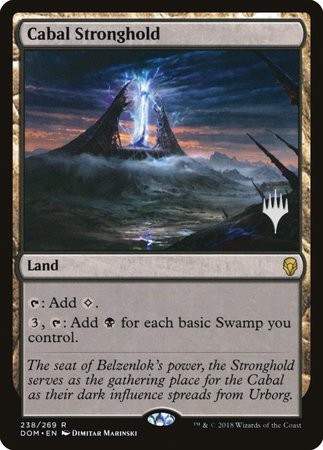 Cabal Stronghold [Dominaria Promos] | Rook's Games and More