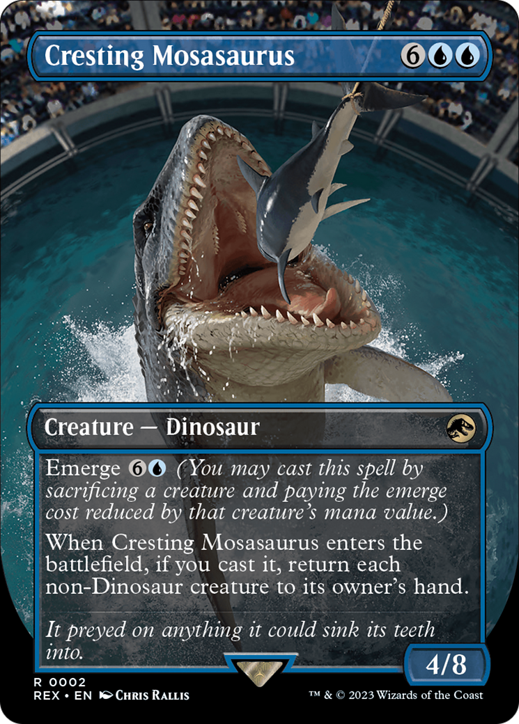 Cresting Mosasaurus (Borderless) [Jurassic World Collection] | Rook's Games and More