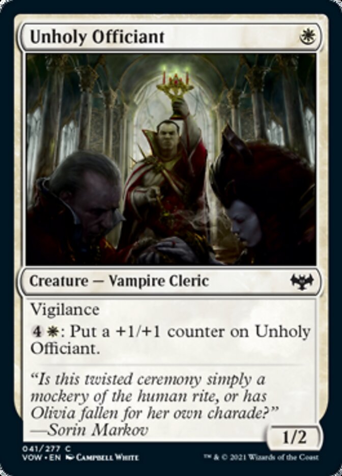 Unholy Officiant [Innistrad: Crimson Vow] | Rook's Games and More