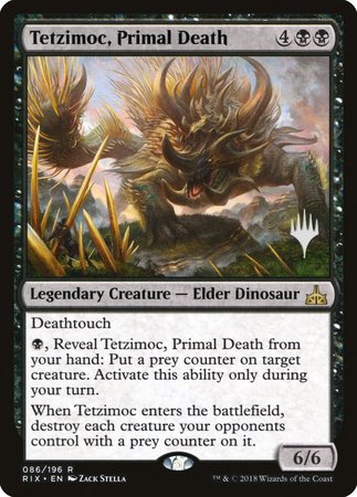 Tetzimoc, Primal Death [Rivals of Ixalan Promos] | Rook's Games and More