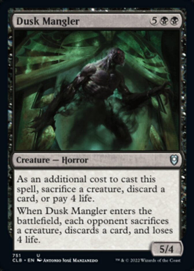 Dusk Mangler [Commander Legends: Battle for Baldur's Gate] | Rook's Games and More