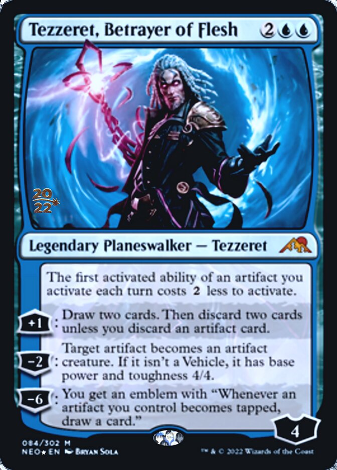 Tezzeret, Betrayer of Flesh [Kamigawa: Neon Dynasty Prerelease Promos] | Rook's Games and More