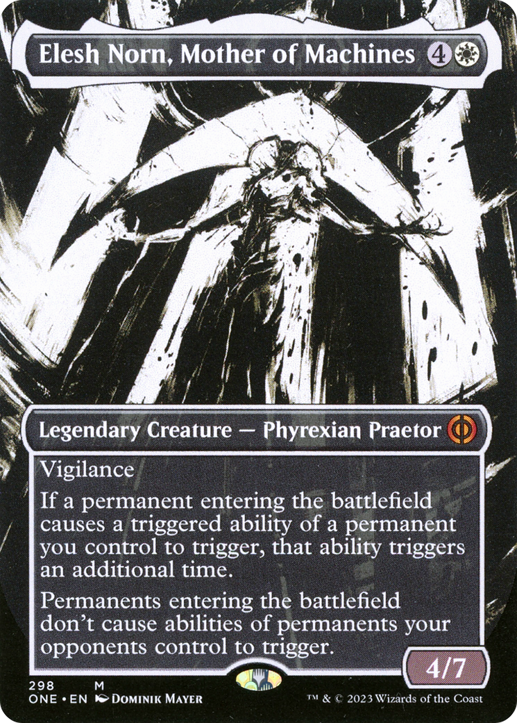 Elesh Norn, Mother of Machines (Borderless Ichor) [Phyrexia: All Will Be One] | Rook's Games and More