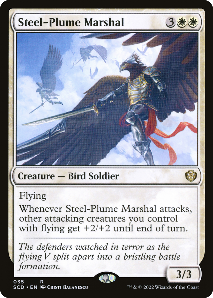 Steel-Plume Marshal [Starter Commander Decks] | Rook's Games and More