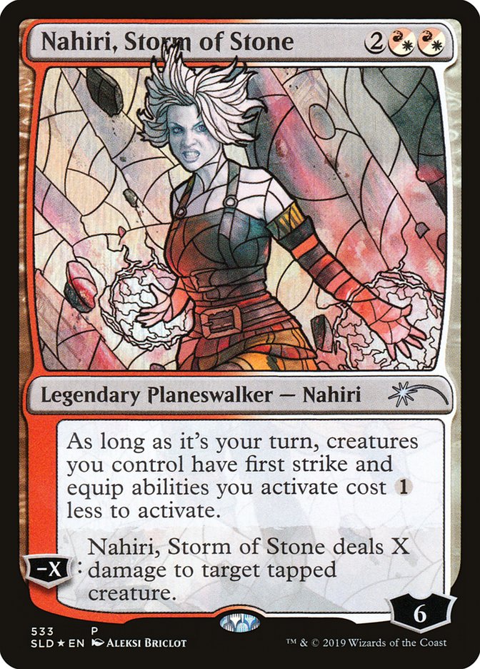 Nahiri, Storm of Stone (Stained Glass) [Secret Lair Drop Promos] | Rook's Games and More